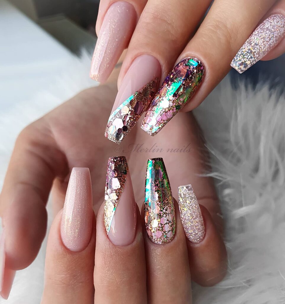 Get Inspired by 29 Stunning Diamond Nail Designs for 2024 38 Ombre Diamond Bliss