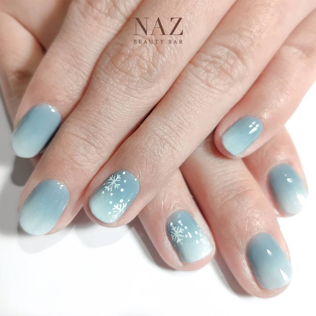 25 Latest Frozen Nail Designs To Try In 2024! 31 Ombre Frozen Inspired Nails