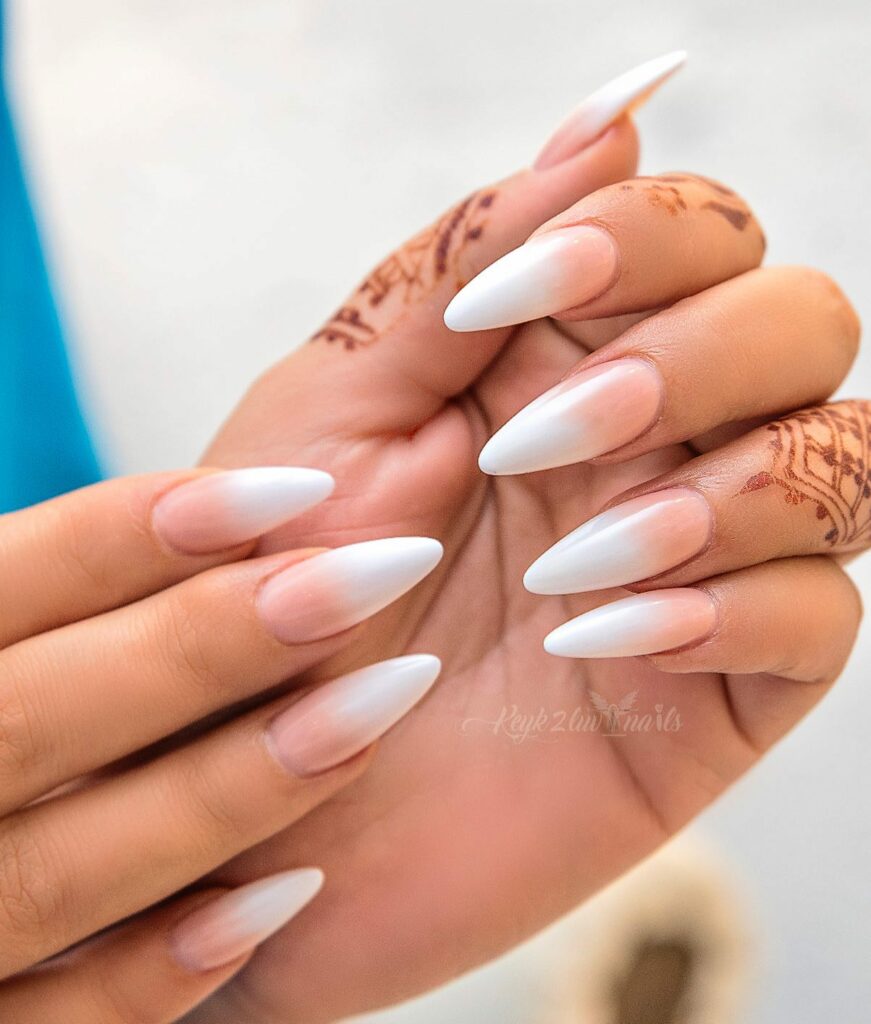 50 Latest Stiletto Nail Ideas To Try 2024! 36 Short Ombre Stiletto Nails
