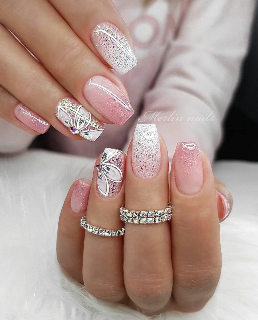 55 Latest Short Acrylic Nail Designs To Try In 2024! 42 Ombre short acrylic nails