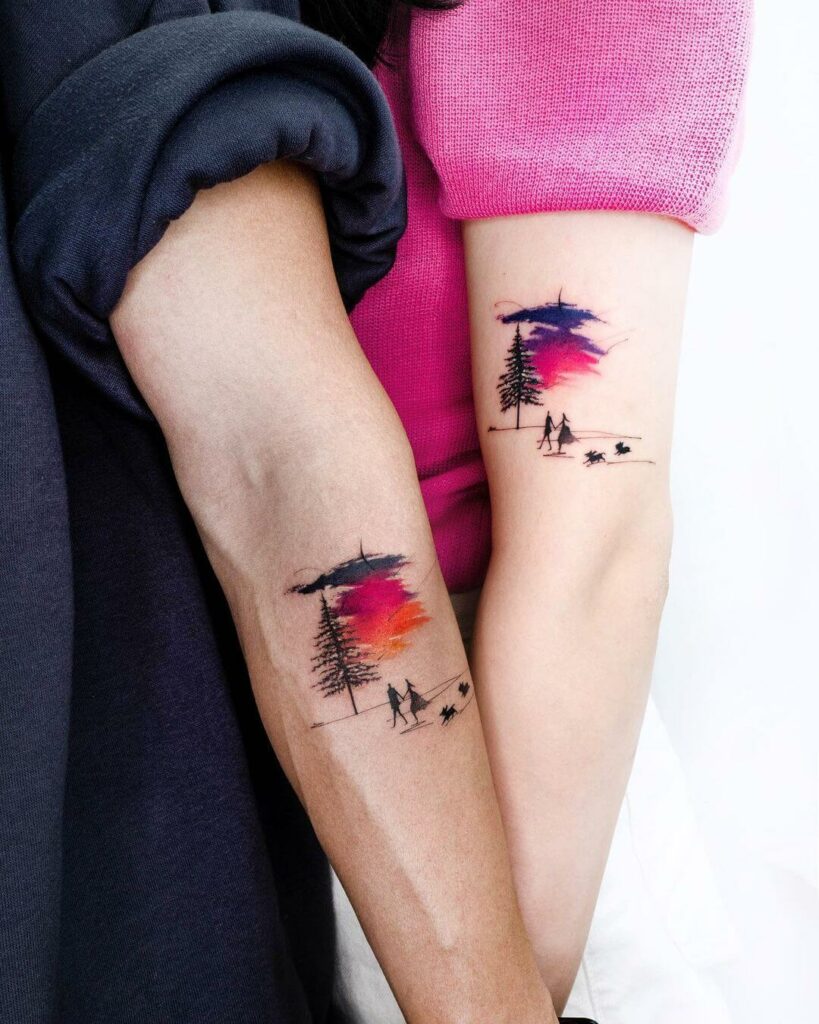12+ Minimalist Couple Tattoo Ideas To Inspire You! 17 One-Of-A-Kind Married Couple Tattoo