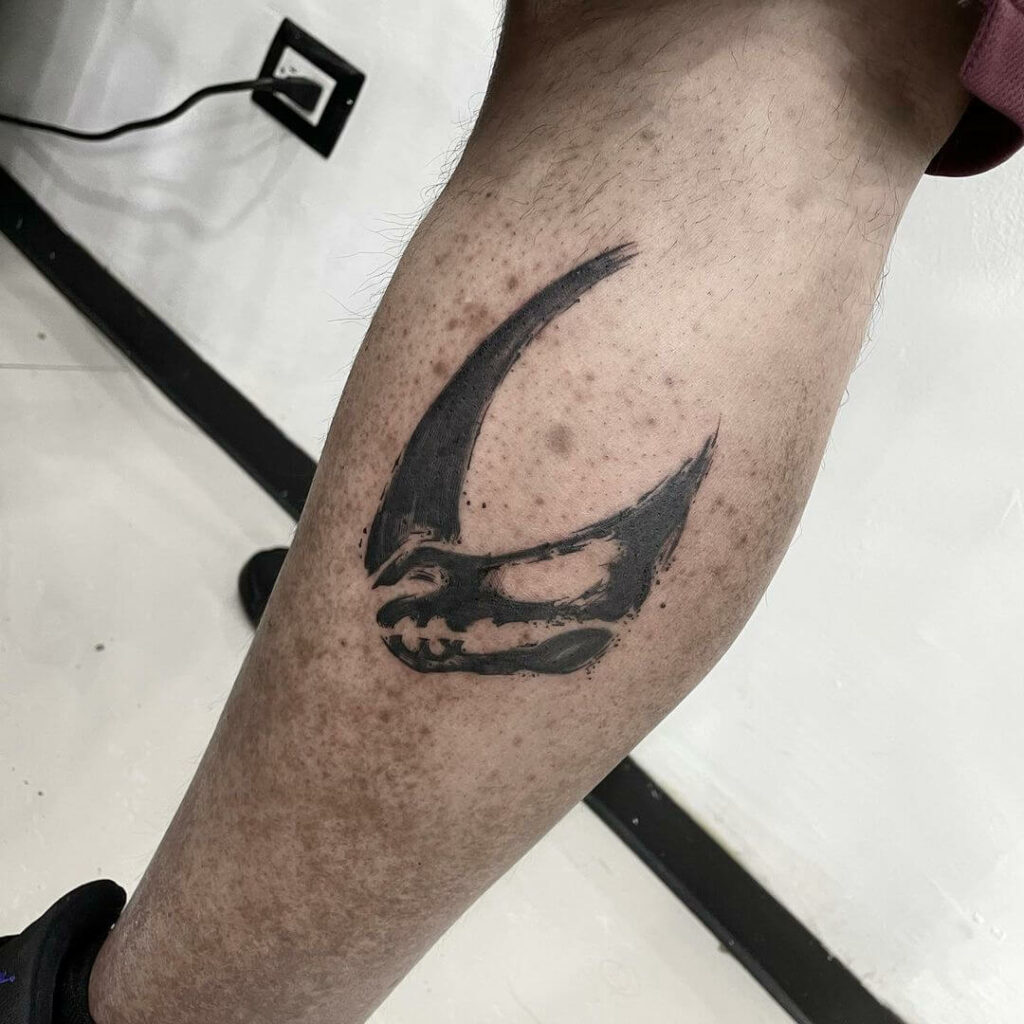 10+ Mudhorn Tattoo Ideas That Will Blow Your Mind! 12 One Stroke Mandalorian Tattoo