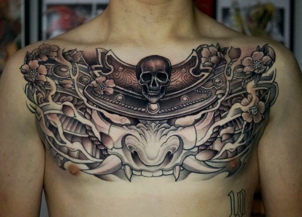 12+ Hikae Tattoo Ideas To Inspire You! 19 Oni Full Chest Tattoo