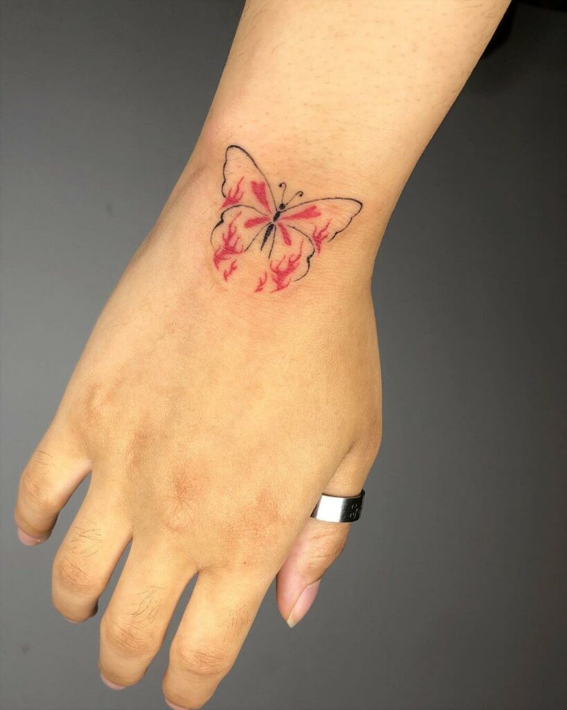 11+ Butterfly Eye Tattoo Ideas That Will Blow Your Mind! 16 Open Winged Design Butterfly Tattoos
