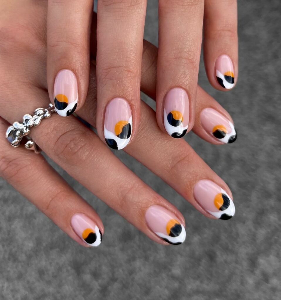 Discover 40 Short White Nail Designs for 2024 12 Oranges and short white nails