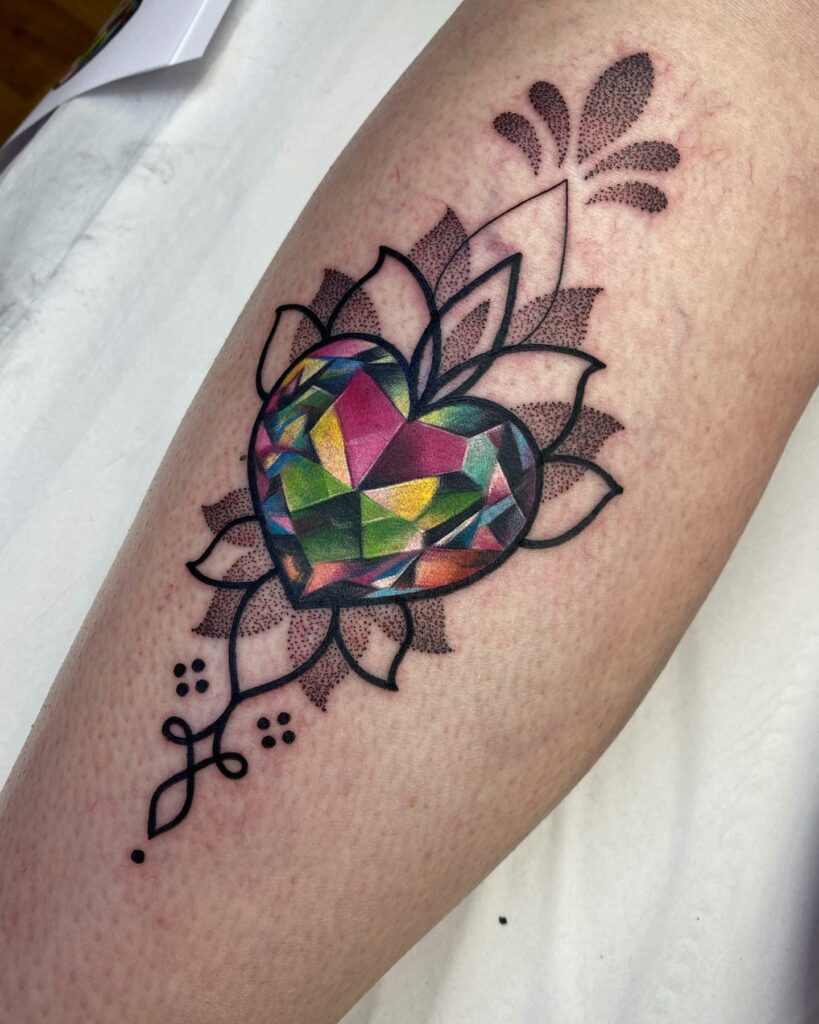 11+ Mandala Gem Tattoo Ideas That Will Blow Your Mind! 13 Ornamental Gem Mandala Tattoo Design