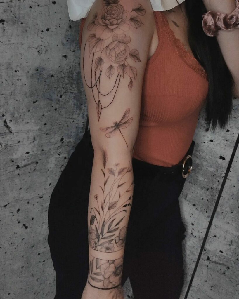 12+ Spaced Out Tattoo Sleeve Ideas To Inspire You! 18 Ornamental Spaced Out Tattoo Sleeve