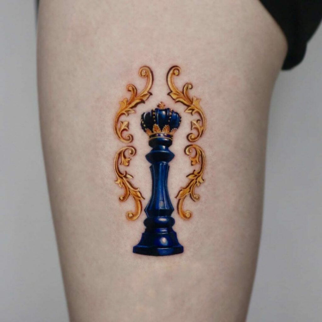 12+ Queen Chess Piece Tattoo Ideas To Inspire You! 17 Ornate Queen Chess Piece Tattoo Designs