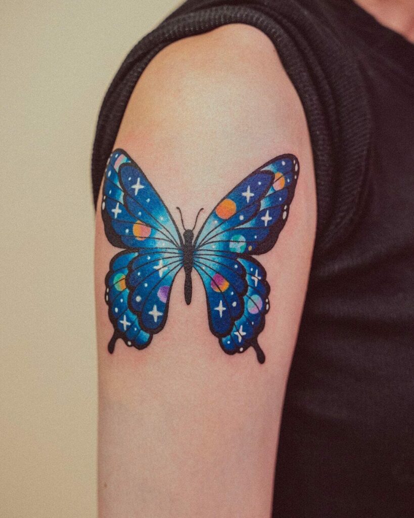 12+ Blue Butterfly Tattoo Ideas To Inspire You! 13 Out Of This World Blue Butterfly Tattoo
