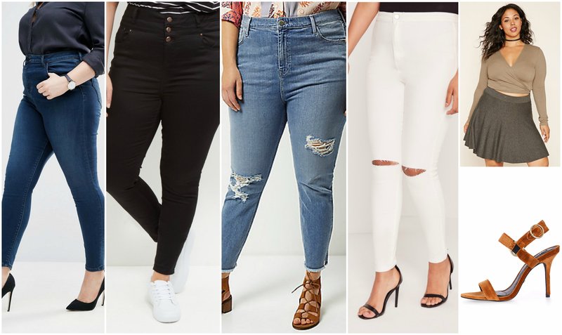 The Best Jeans for Curvy Women - The Perfect Fit and Style Guide 28 Outfit Grid High Waisted Jeans for Curvy Girls
