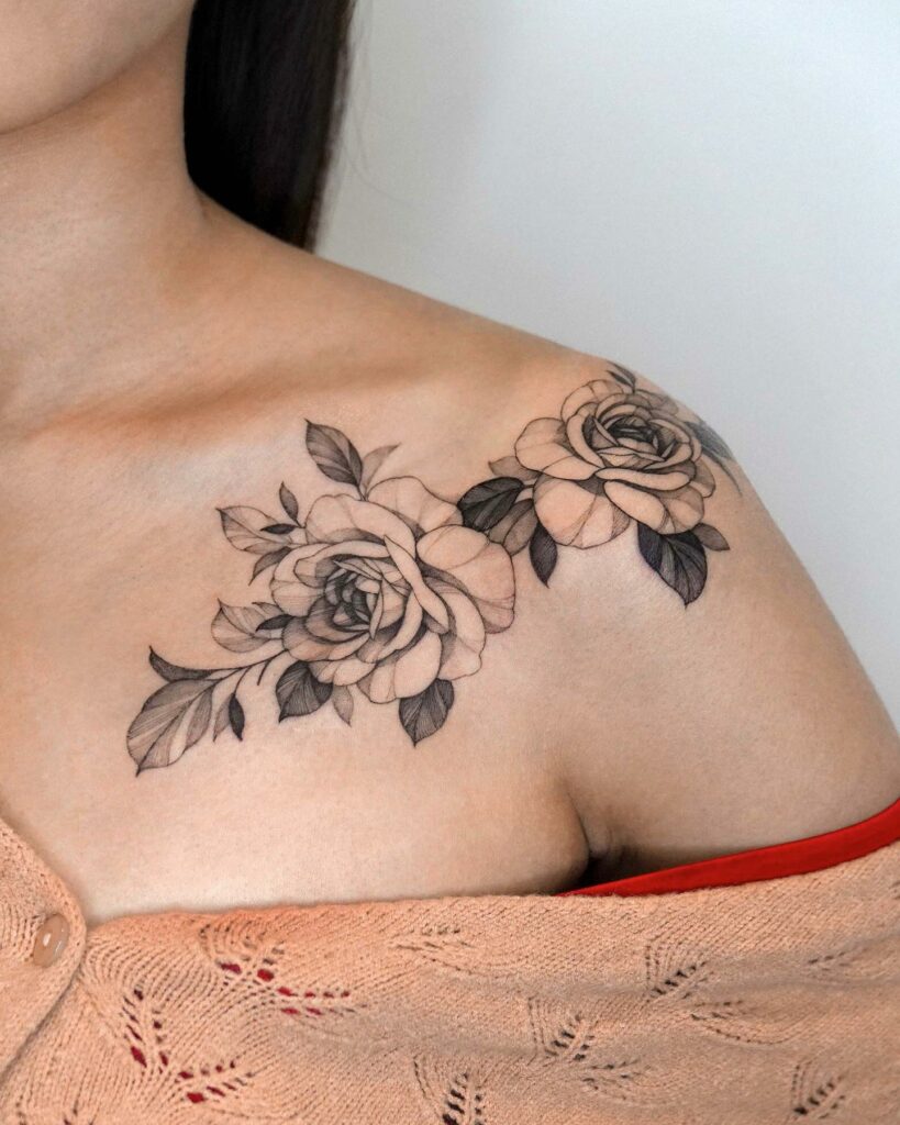 11+ Outline Stencil Rose Tattoo Drawing 10 Outline Stencil Rose Tattoo