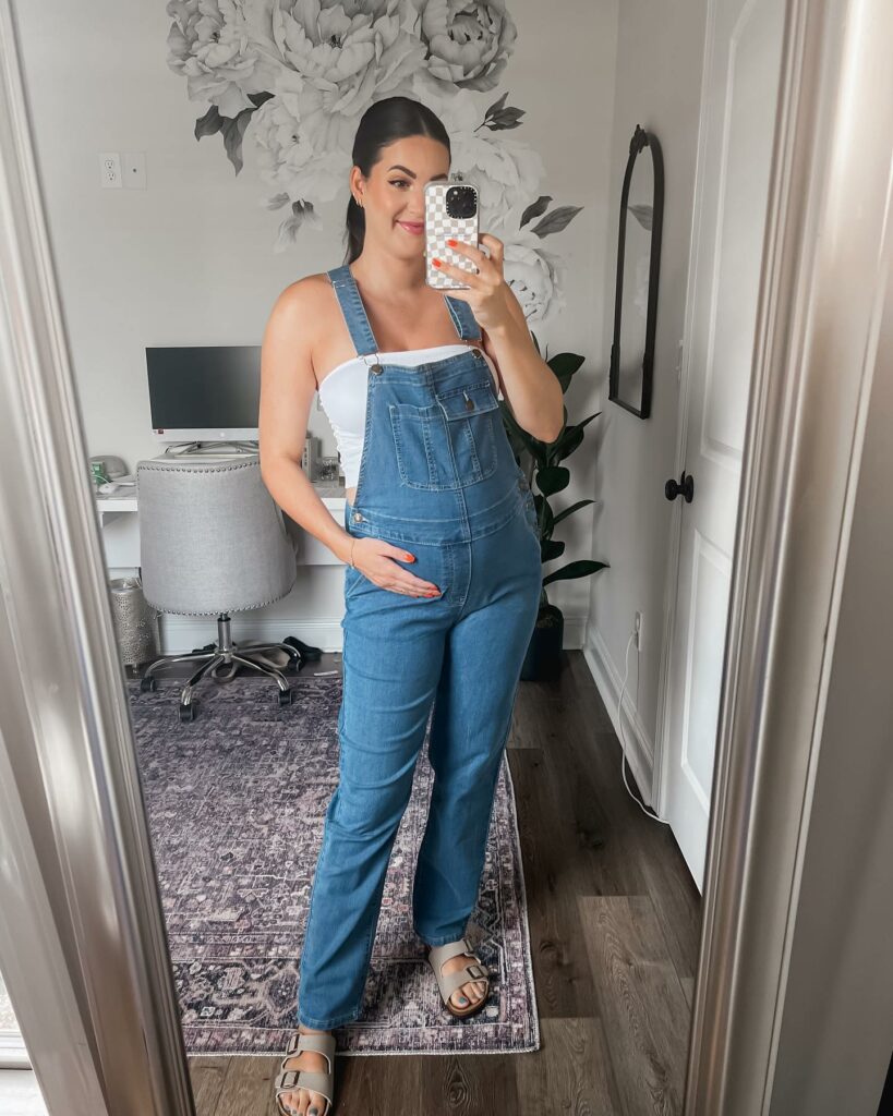 10 Best Petite Maternity Outfit Ideas for 2024 19 Overalls