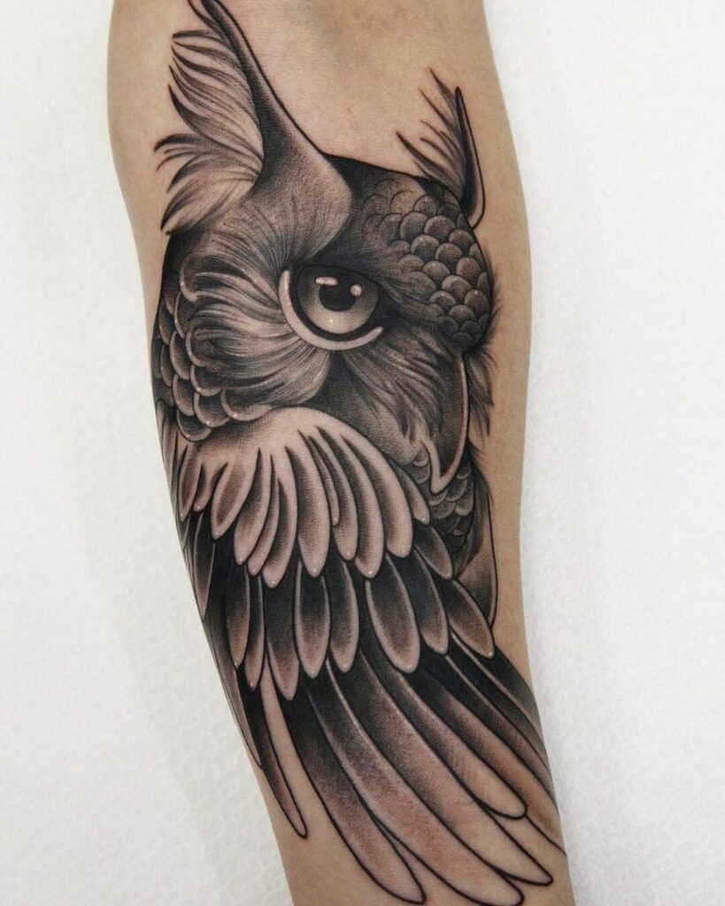 10+ Forearm Sleeve Tattoo Ideas You Have To See To Believe! 16 Owl Inner Forearm Sleeve Tattoo