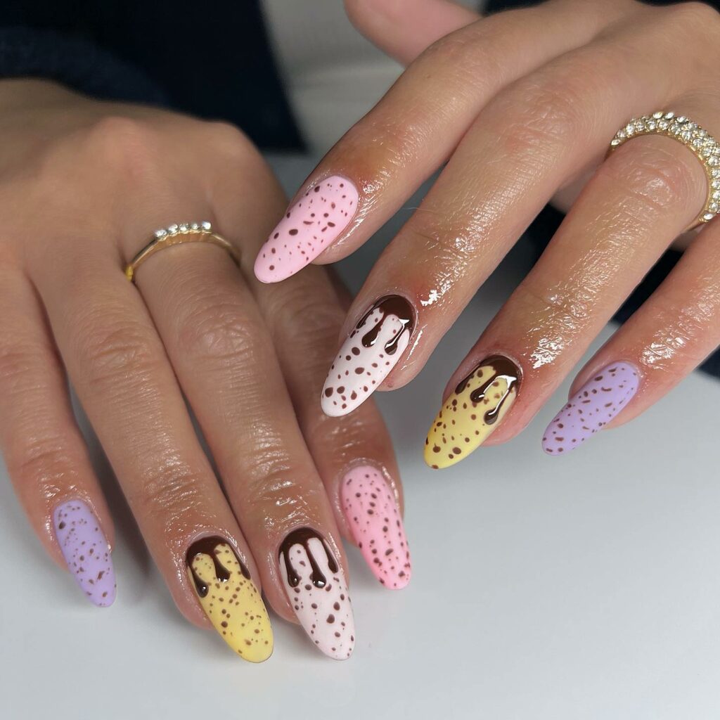 41 Latest Easter Nail Designs To Try This Season! 44 Painted Eggs