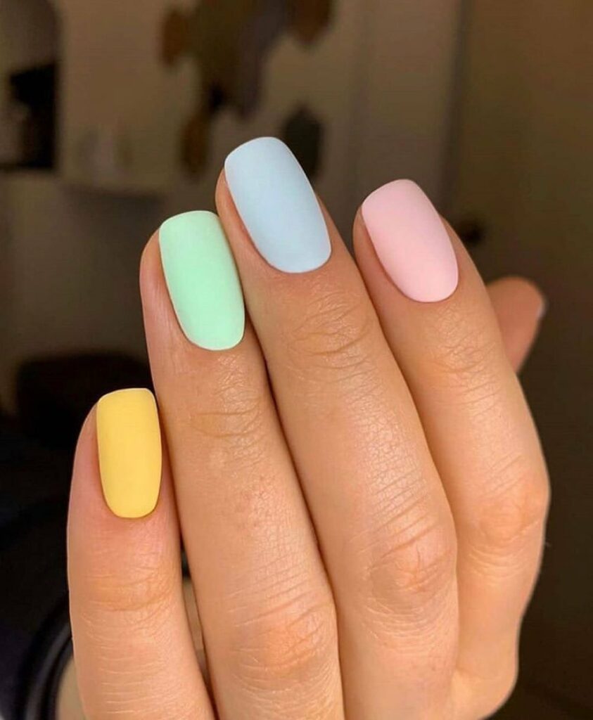 34 Latest Pastel Nail Designs To Try in 2024! 27 Pastel Diagonals
