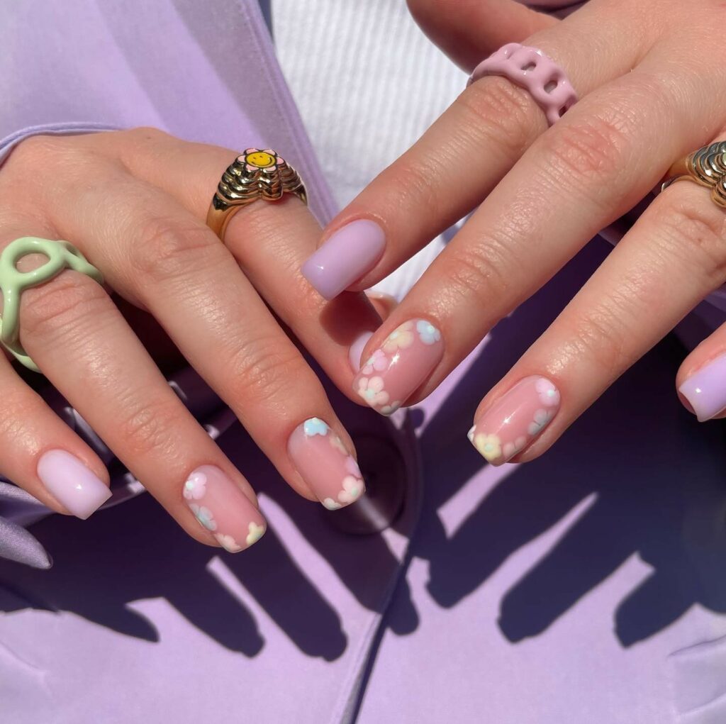 25 Latest Square Nail Designs To Try In 2024! 18 Pastel Fade