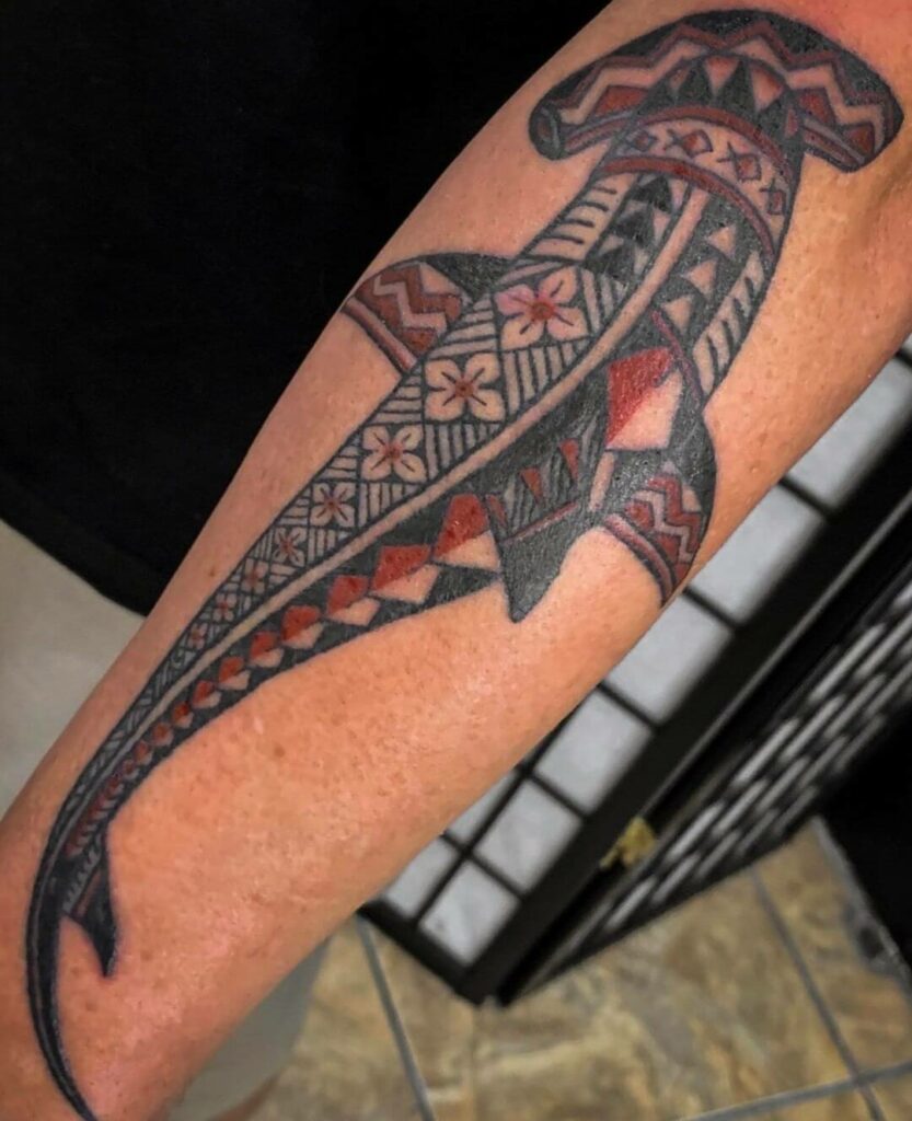 11+ Tribal Shark Tattoo Ideas You Have To See To Believe! 19 Patterned Tribal Shark Tattoo