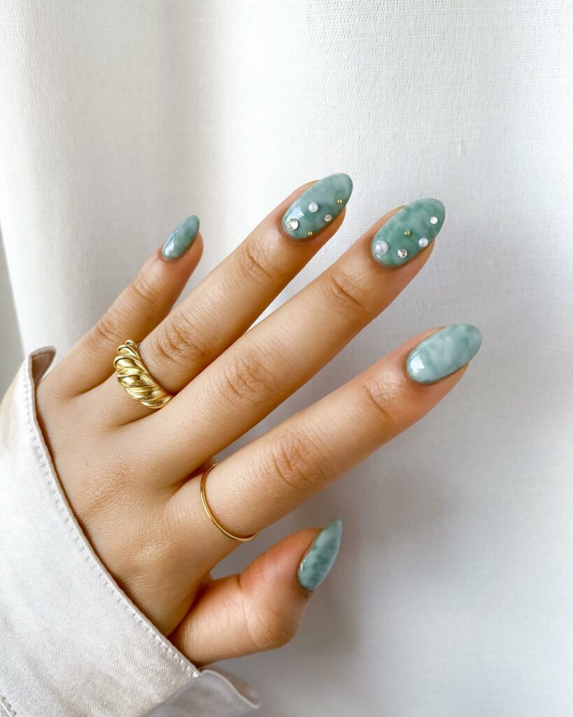 Elegant Pearl Nail Designs to Try in 2024 π 28 Pearl Waterfall