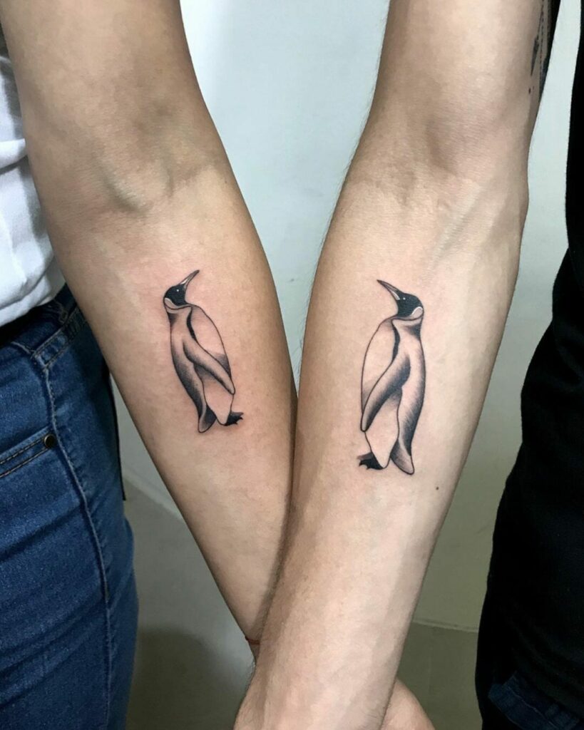 11+ Match Tattoo Ideas That Will Blow Your Mind! 16 Penguin Couple Tattoo