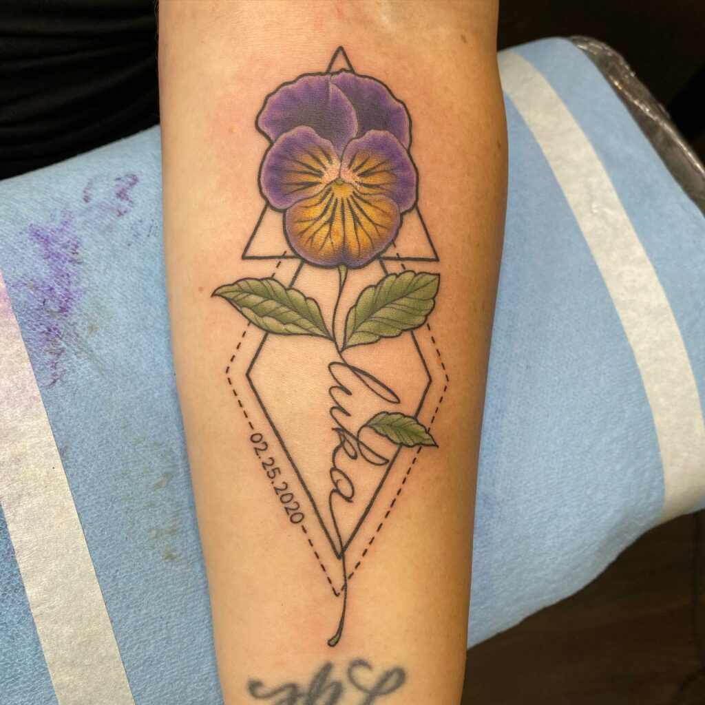 13+ Pansies Tattoo Ideas To Inspire You! 17 Perfect Pansy Flower Tattoo Ideas For Parents