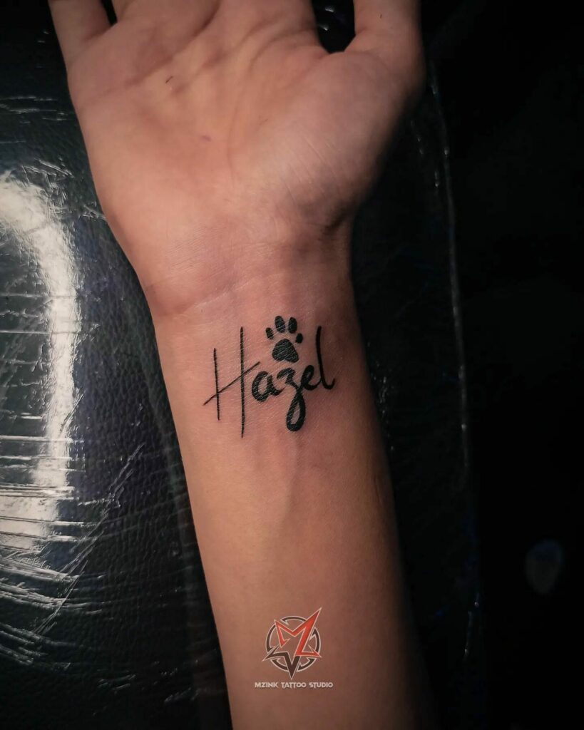 10+ Wrist Name Tattoo Ideas That Will Blow Your Mind! 20 Pet Name Tattoo