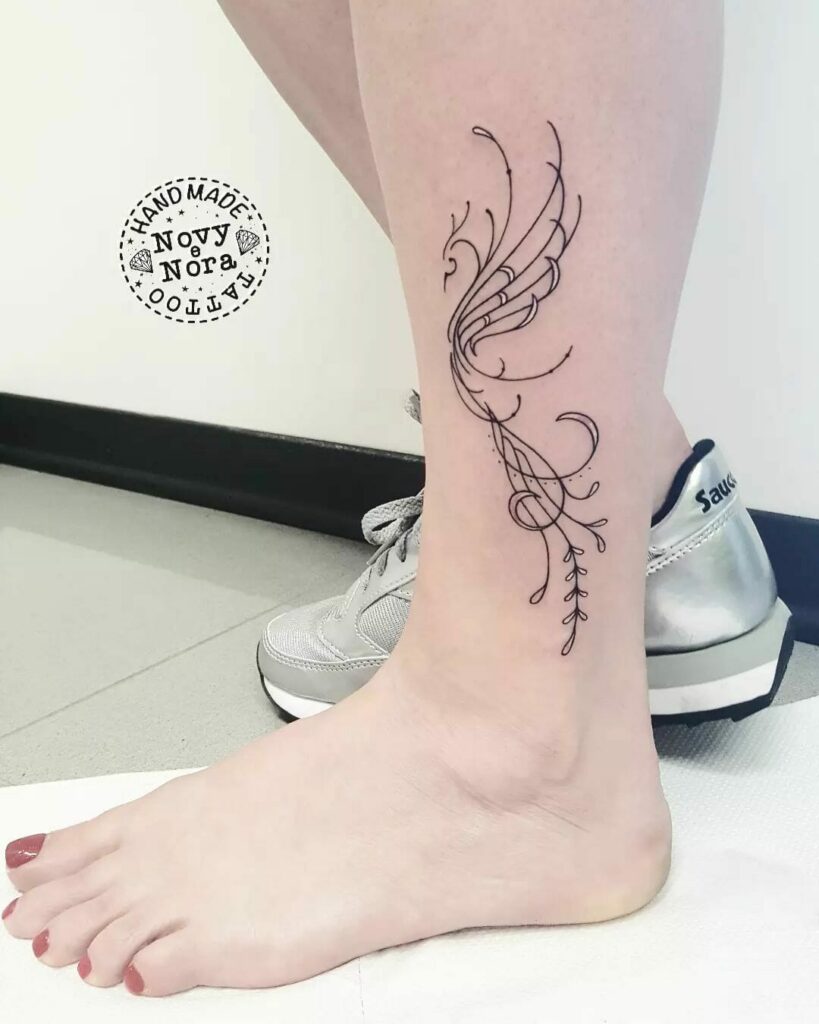 11+ Unique Phoenix Tattoo Small Ideas That Will Blow Your Mind! 20 Phoenix Line Tattoo Ideas