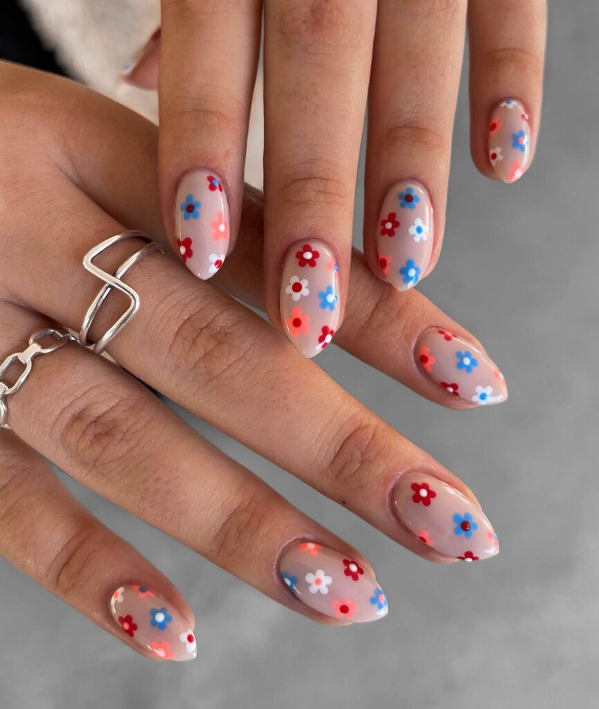 Find Your Style with 30 Daisy Nail Designs for 2024 11 Pink Daisy nails