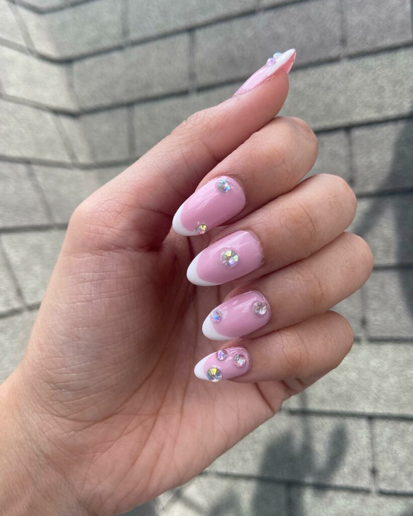 20 Latest Baby Pink Nail Ideas To Try In 2024! 28 Baby Pink Nails Adorned with Elegant Pearls