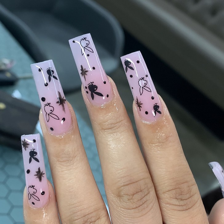 28 Stunning Playboy Nail Designs for 2024 18 Understated Elegance Pink Nude Playboy Nails