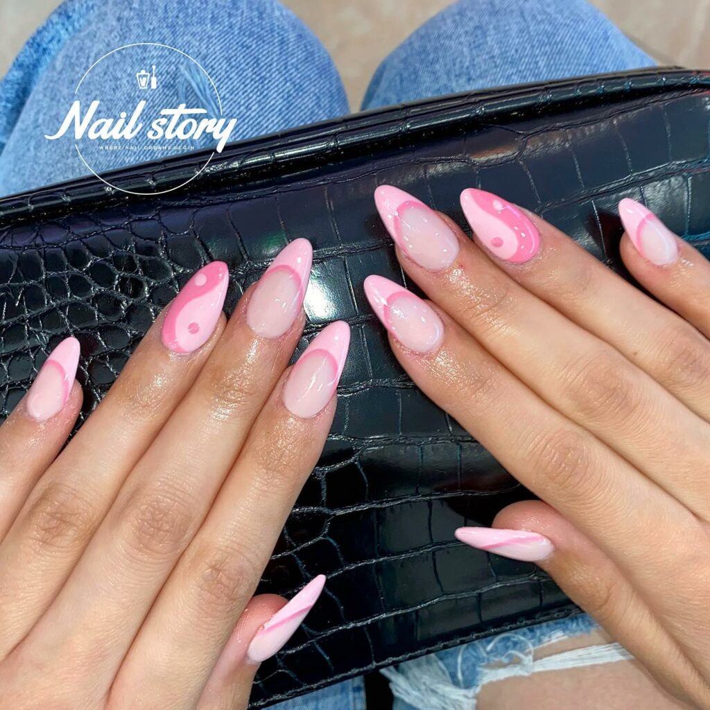 27 Latest Yin-Yang Nail Designs To Try In 2024! 15 Soft and Gentle Pink Yin Yang Nails