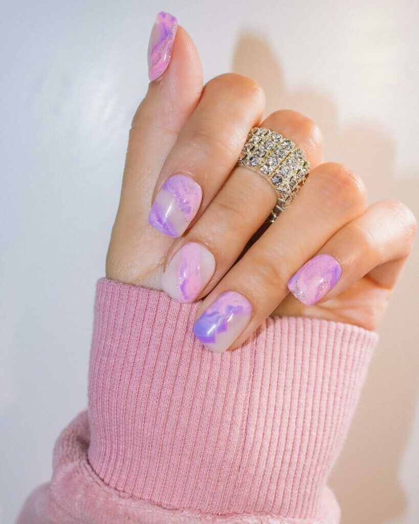 30 Latest Pink And Purple Nail Designs To Try In 2024! 38 Pink And Purple Ombre Small Nails