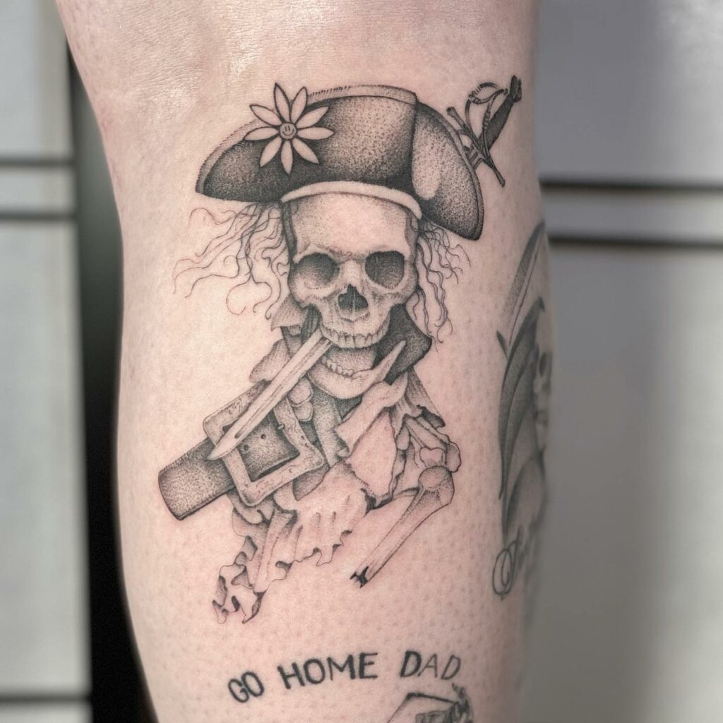 11+ Simple Skull Tattoo Ideas That Will Blow Your Mind! 14 Pirate Skull Tattoo