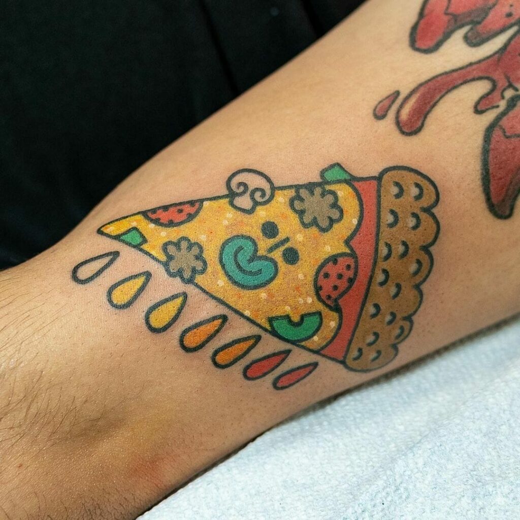11+ Pizza Tattoo Ideas You Have To See To Believe! 17 Pizza Slice Tattoo