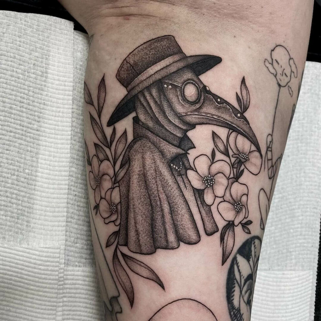10 Creative Filler Tattoo Ideas for 2024 17 Plague Doctor Old School Tattoos