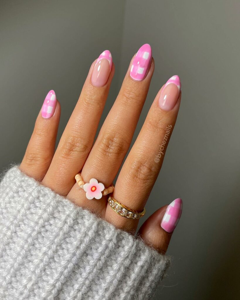 40 Latest Nude Pink Nail Ideas To Try In 2024! 45 Plaid Patterns on Pink Nude Nails