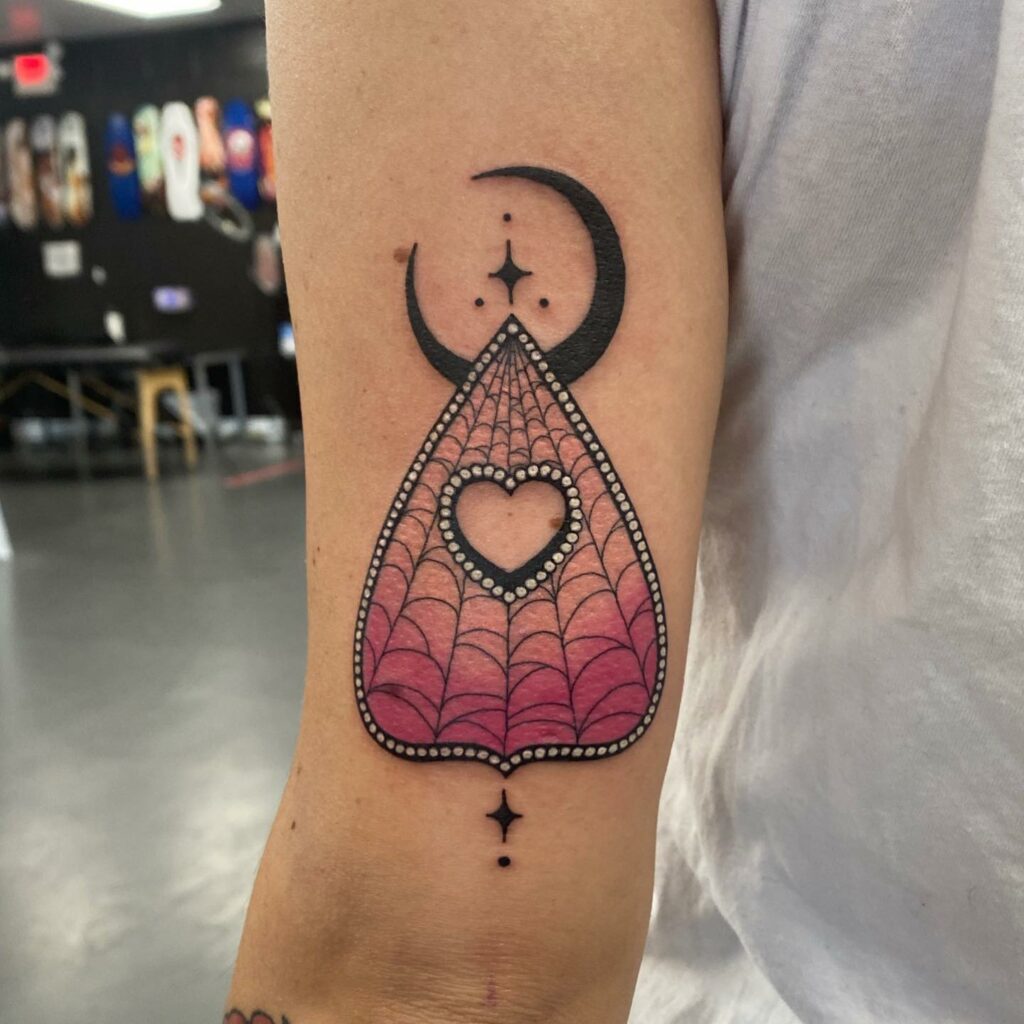33 Halloween Tattoo Ideas for 2024 17 Planchette Tattoo