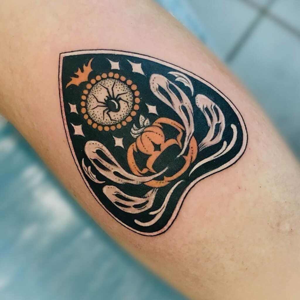 33 Halloween Tattoo Ideas for 2024 18 Planchette Tattoos