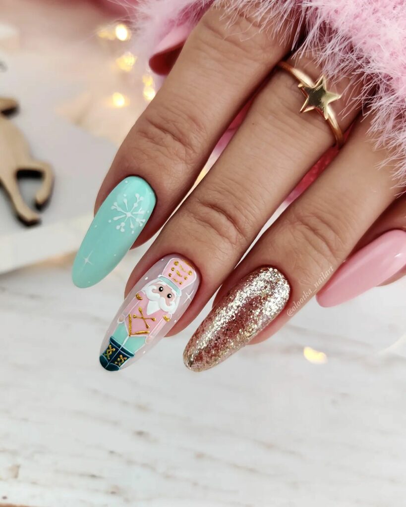 Feel Festive with 30 Christmas Almond Nail Ideas in 2024 33 Playful Christmas Almond Nails