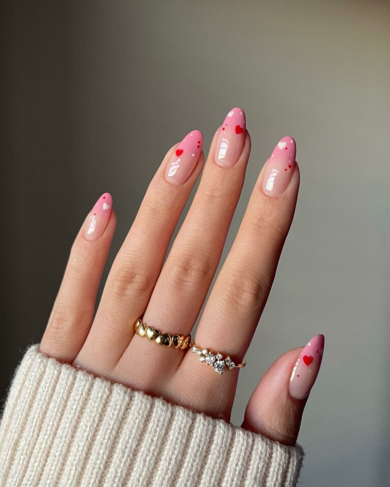 20 Latest Baby Pink Nail Ideas To Try In 2024! 26 Playful Baby Pink Nails with Heart Accents