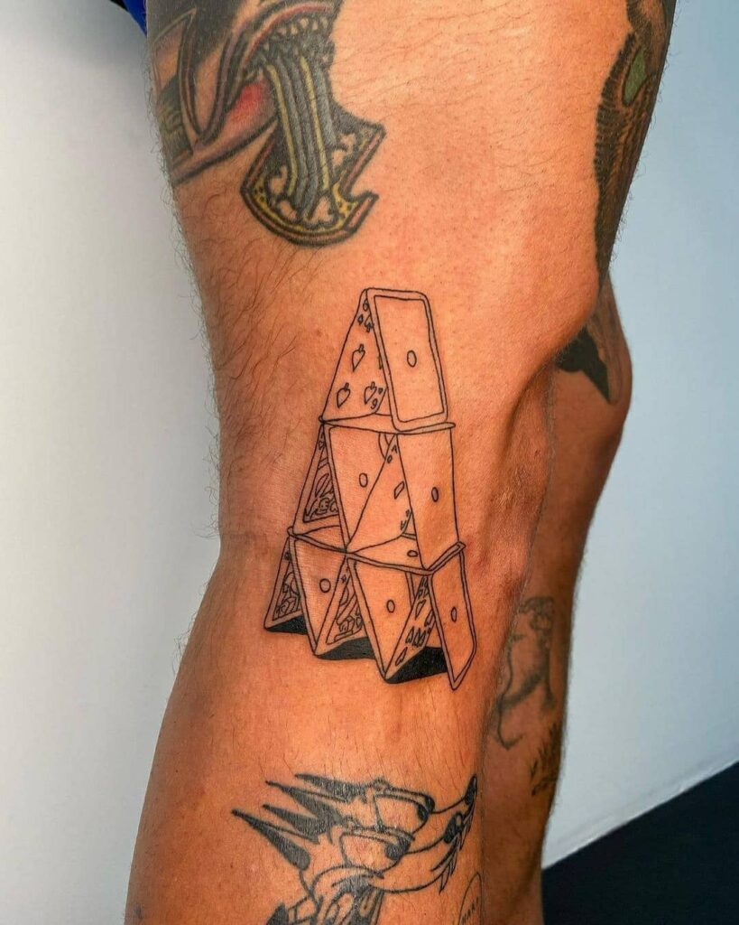 11+ Playing Cards Tattoo Ideas To Inspire You! 12 Playing Cards Tattoo Pyramid