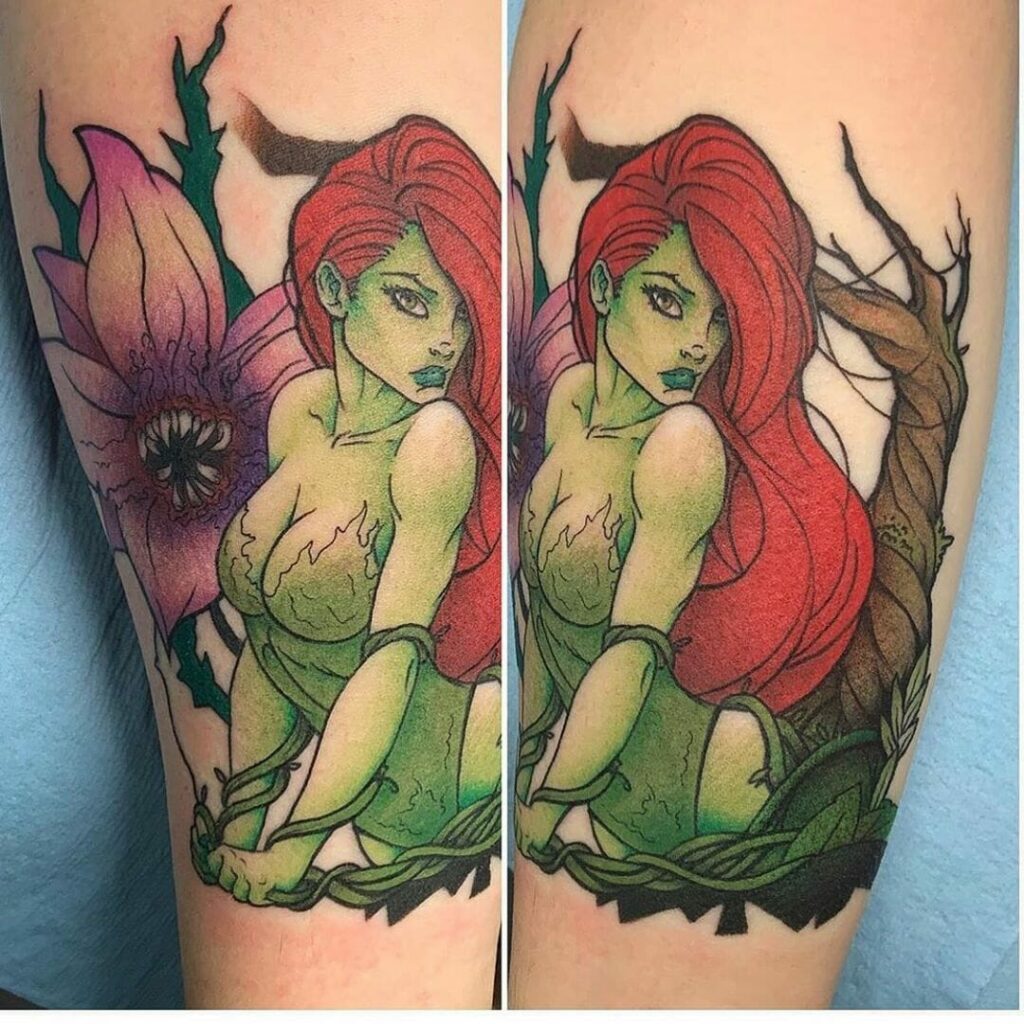 11+ Poison Ivy Tattoo Ideas You Have To See To Believe! 15 Poison Ivy's Natural Habitat Tattoo