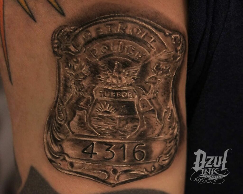 11+ Correctional Officer Tattoo Ideas That Will Blow Your Mind! 18 Police Badge Tattoo