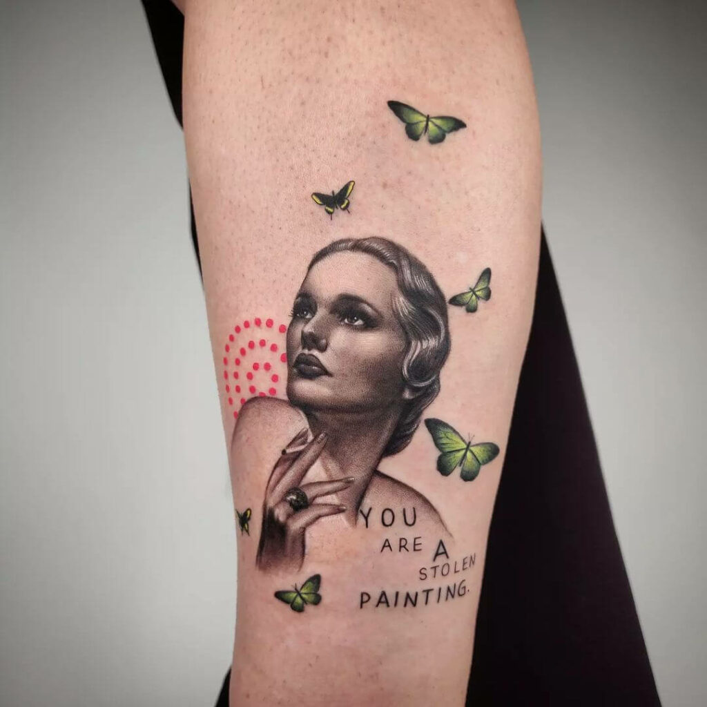 11+ Vintage Tattoo Ideas You Have To See To Believe! 12 Portrait Of A Lady