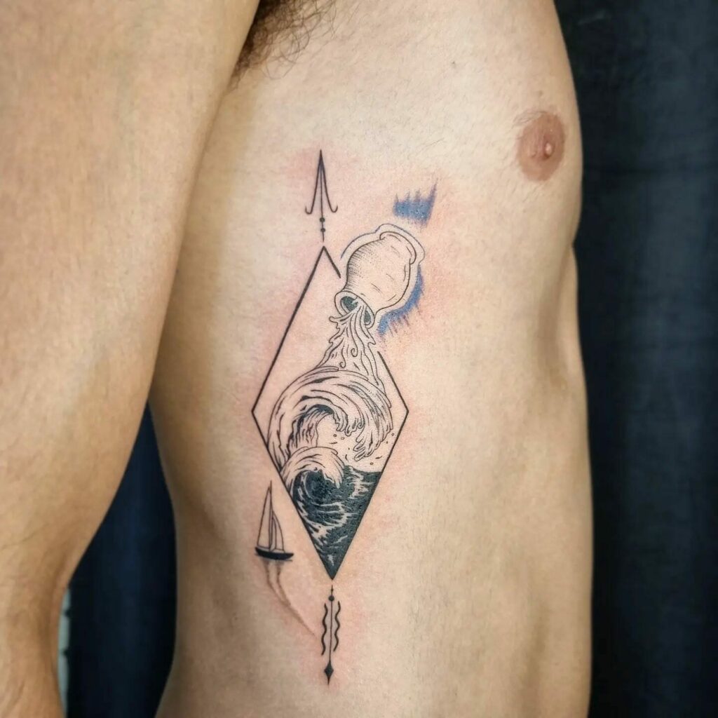 10+ Male Aquarius Tattoo Ideas That Will Blow Your Mind! 14 Pouring Water Aquarius Tattoo Design