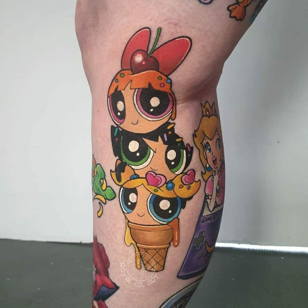 12+ 90's Baby Tattoo Ideas To Inspire You! 20 Powerpuff Girls' Tattoo