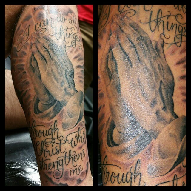 12+ Philippians 4 13 Tattoo Ideas To Inspire You 20 Praying Hands Philippians 4 13 Tattoo