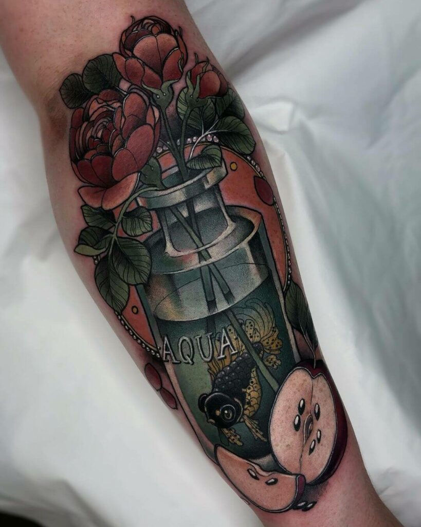 11+ Neo Tattoo Ideas That Will Blow Your Mind! 16 Pretty Neo Traditional Rose Tattoo Ideas