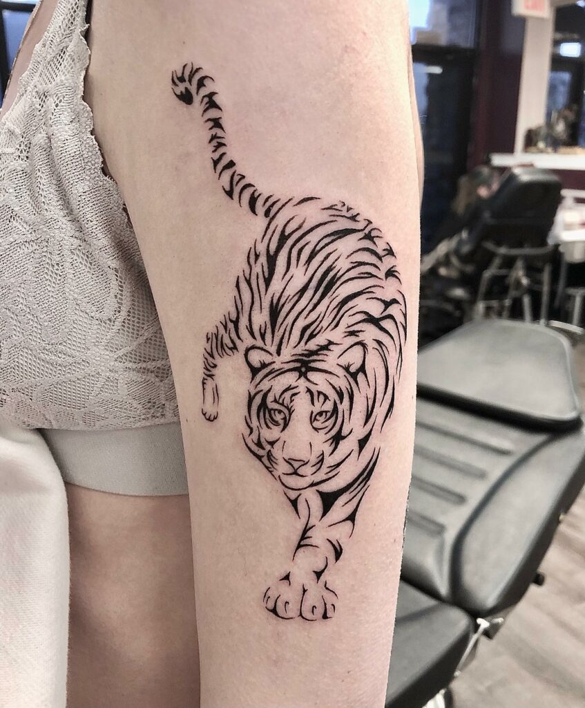 10+ Simple Tiger Tattoo Ideas That Will Blow Your Mind! 12 Prowling Tiger Tattoo