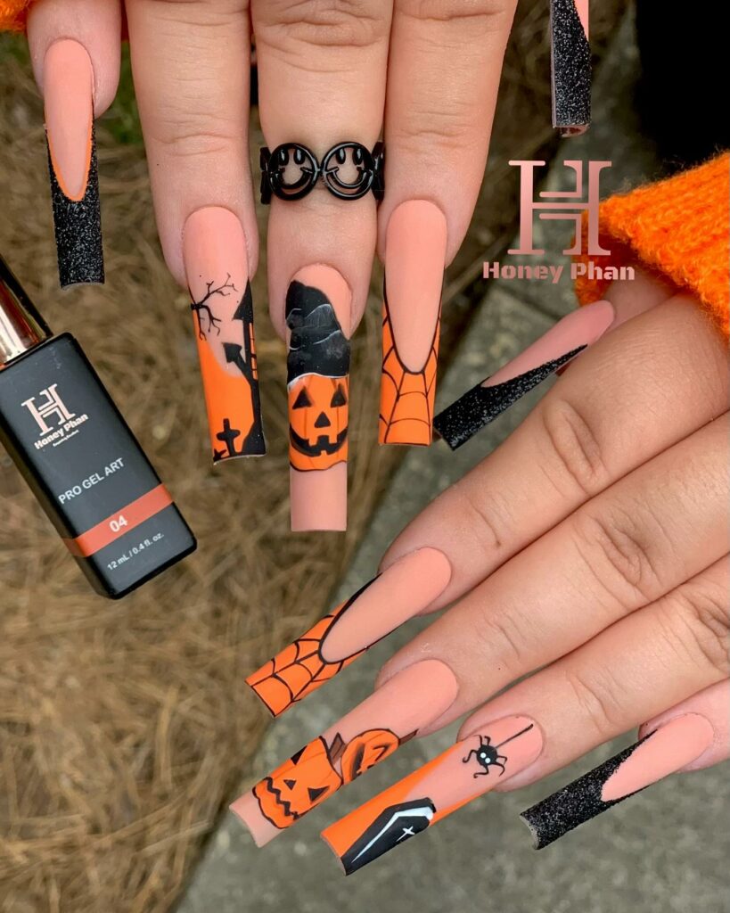 33 Latest Orange Acrylic Nail Ideas To Try in 2024! 37 Pumpkin-Inspired Orange Acrylic Nails