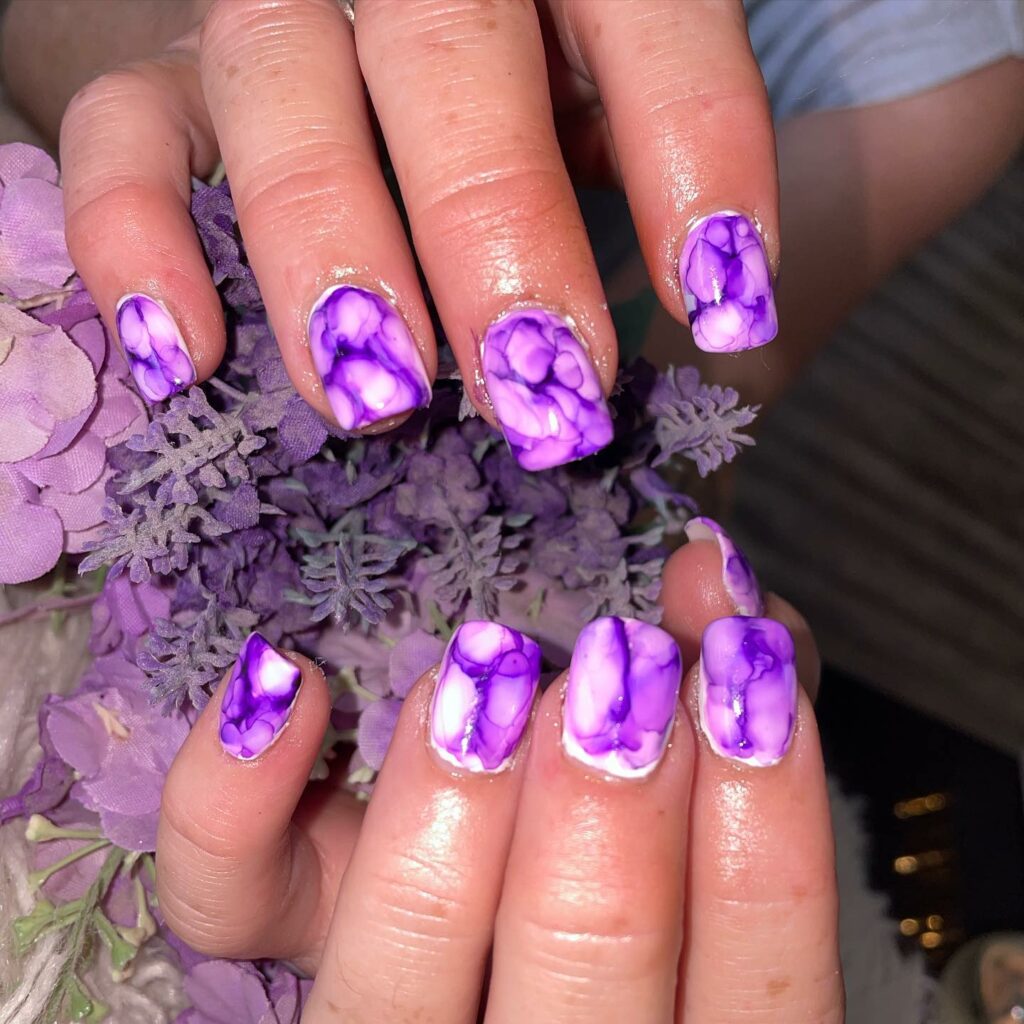 24 Latest Purple Nail Ideas To Try In 2024! 21